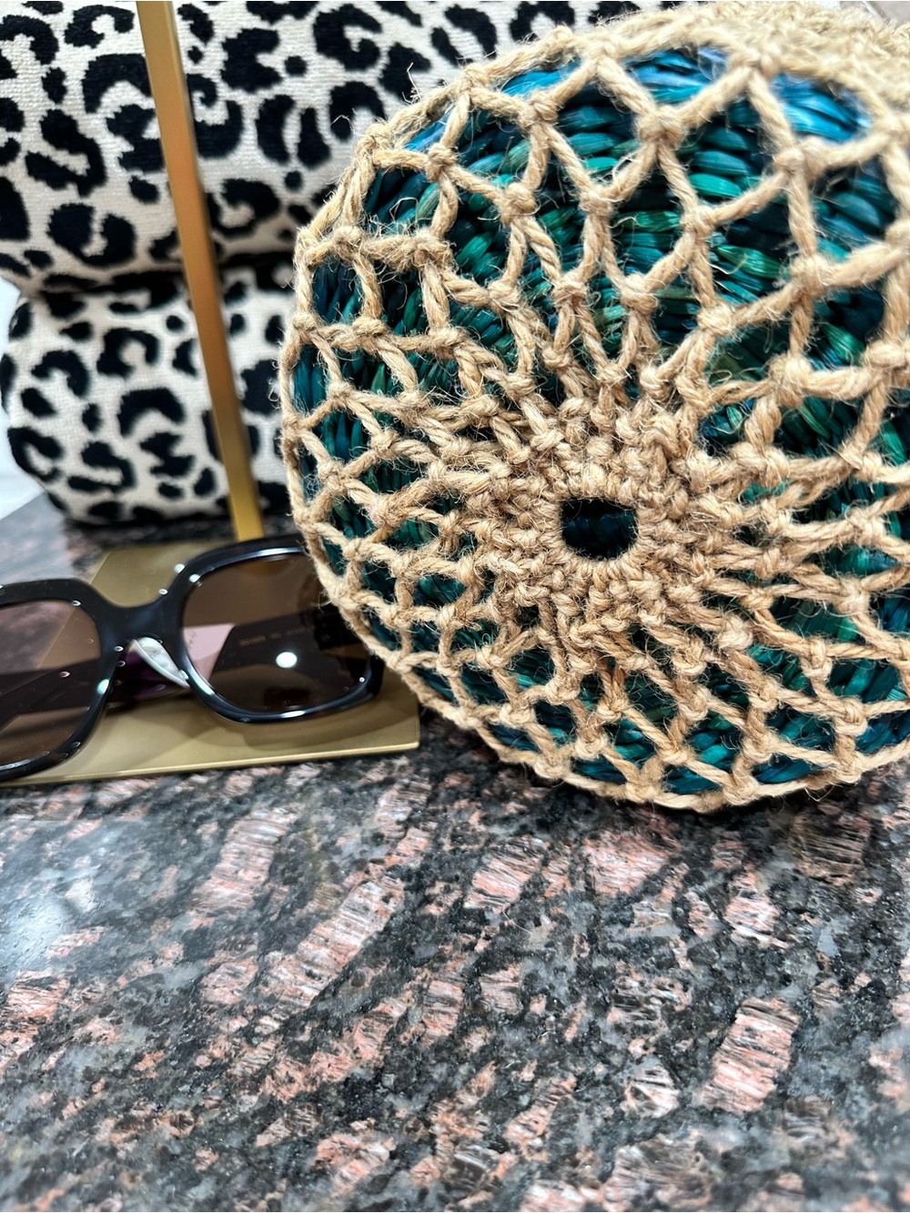 Handwoven Multicolor Rope Net Bucket Bag - - Picture 7 of 9